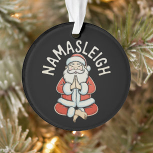 Namasleigh Weihnachtsmann-Schlitten Namaste Yoga M Ornament