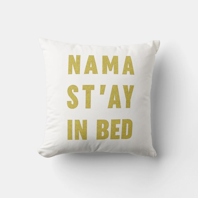 Namast'ay dans le coussin de parties scintillantes (Recto)