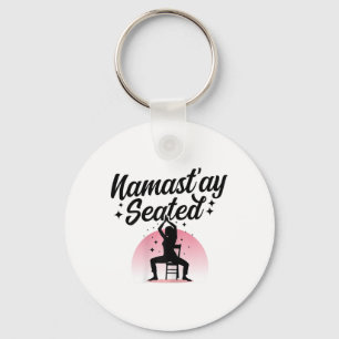Namastay Seated - Stuhl-Yoga  Schlüsselanhänger