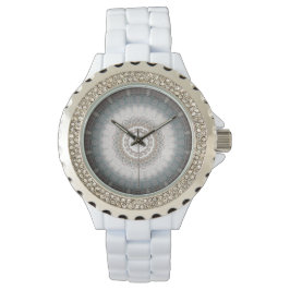 Namaste11 Silver Blue Zen Watch Armbanduhr