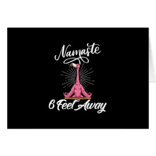 Namaste 6 Fuß entfernt Flamingo Yoga Lehrer Sozial