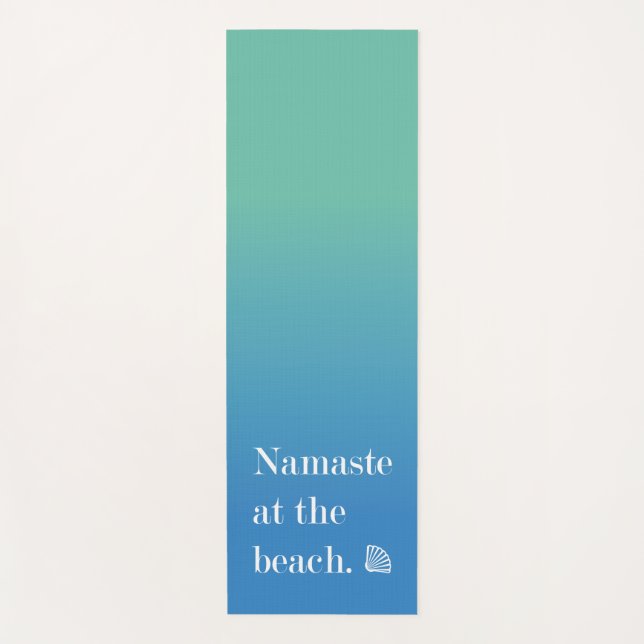 Namaste am Strand Yogamatte (Vorderseite)