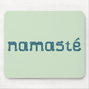 Namaste aquamarines Mousepad