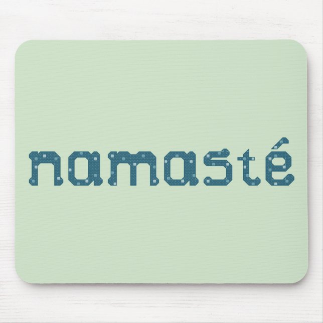 Namaste aquamarines Mousepad (Vorne)