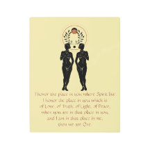 Namaste & Astra Feminine Metal Wall Art
