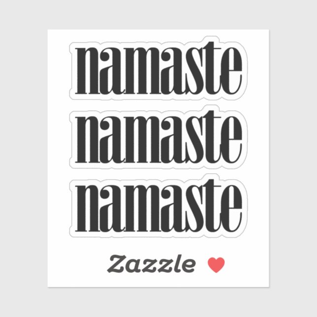 Namaste Aufkleber (Blatt)