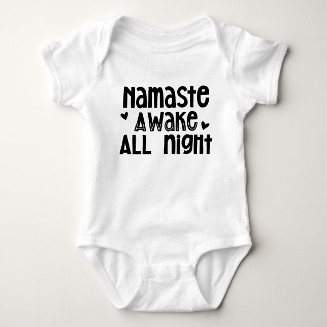 Namaste Awake die Nacht Baby Strampler (Vorderseite)