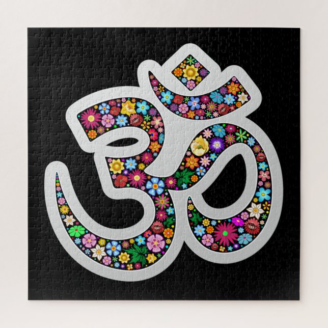 Namaste Blumensymbol Kunst (Vertikal)