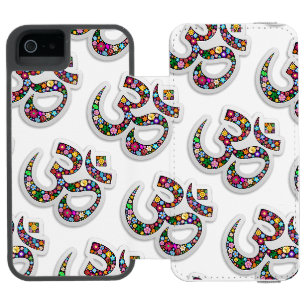 Namaste Blumensymbol Kunst Incipio Watson™ iPhone 5 Geldbörsen Hülle