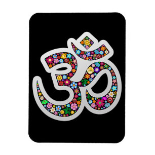 Namaste Blumensymbol Kunst Magnet