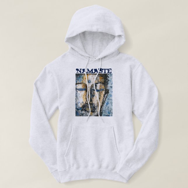 Namaste Buddha der Hoodie der (Design vorne)