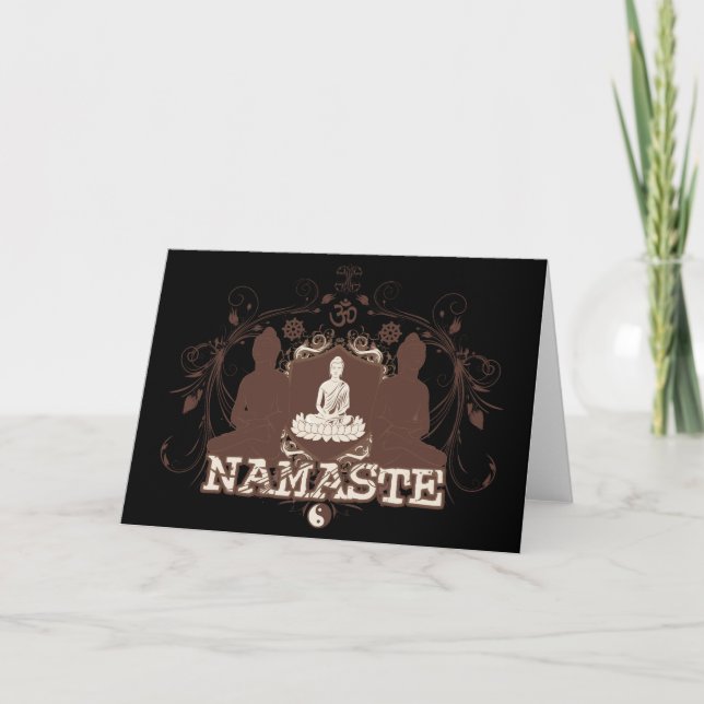Namaste Buddha Karte (Vorderseite)