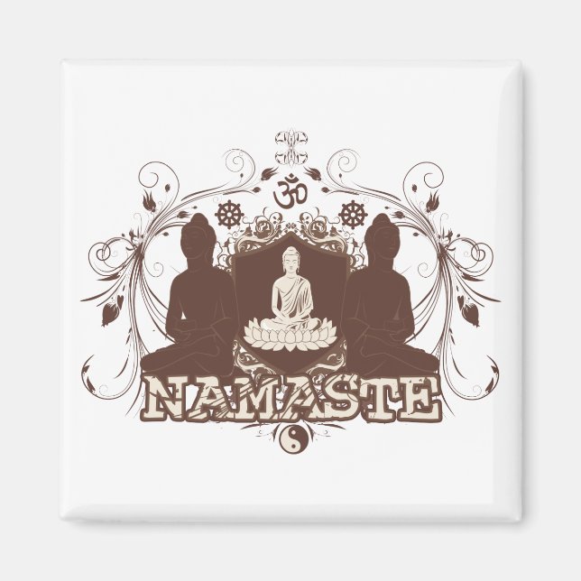 Namaste Buddha Magnet (Vorne)