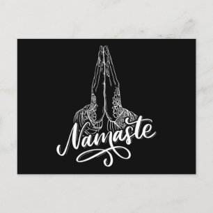 Namaste Buddhismus Meditation Zen Asana Yoga Gesch Postkarte