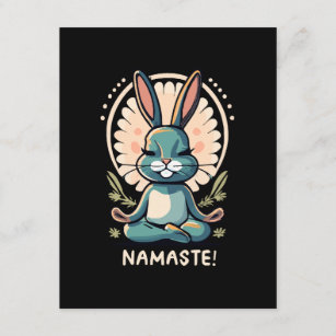 Namaste Bunny Yoga Kaninchen Meditation Begleitkarte