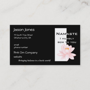 Namaste Business Card Terminkarte