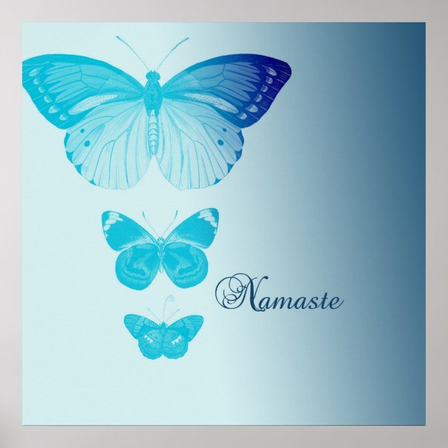 Namaste Butterflies Poster (Vorne)