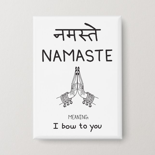 Namaste Button (Vorderseite)
