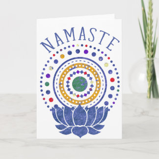 Namaste Chakra colore la carte de voeux