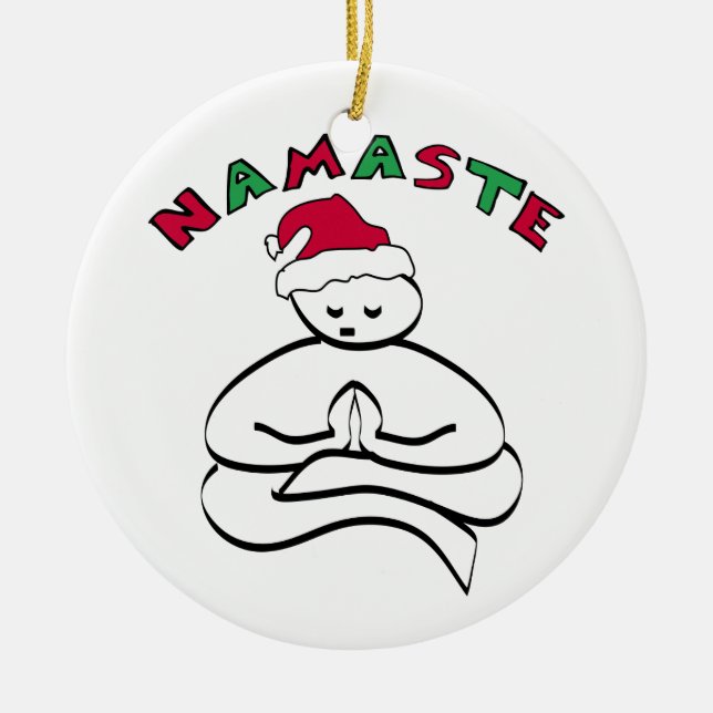 Namaste Christmas Buddha Ornament (Vorne)