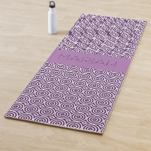 Namaste Circle Geo in Lavendel mit Individuelle Na