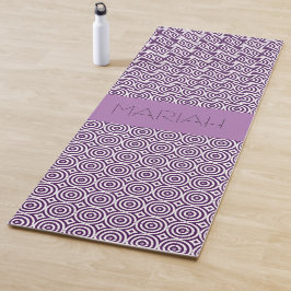 Namaste Circle Geo in Lavendel mit Individuelle Na Yogamatte