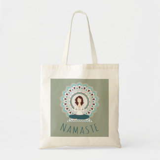 Namaste dans la pose de Lotus - sac fourre-tout à