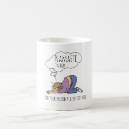 NAMASTE DANS LE LIT Funny Yoga MUG Pour Hommes Per