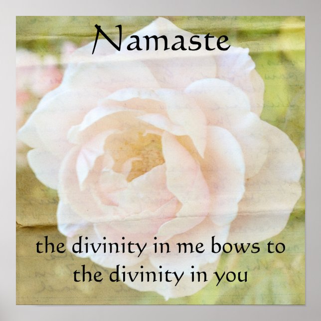 Namaste Divinity Blume Poster (Vorne)