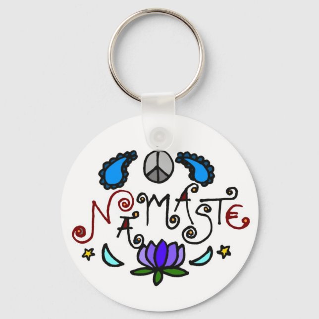 Namaste Doodles Schlüsselanhänger (Vorderseite)