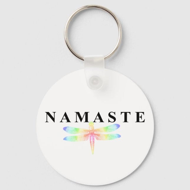 Namaste Dragonfly Schlüsselanhänger (Vorderseite)