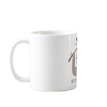 NAMASTE EN LIT Drôle SLOTH Yoga MUG Personnalisé