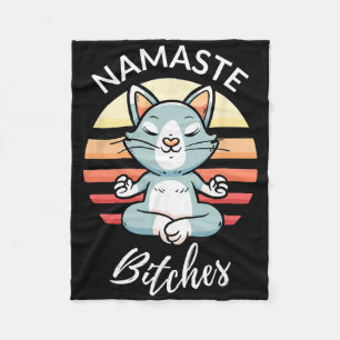 Namaste Es Sarkastisches Yoga Lustige Meditation Y Fleecedecke