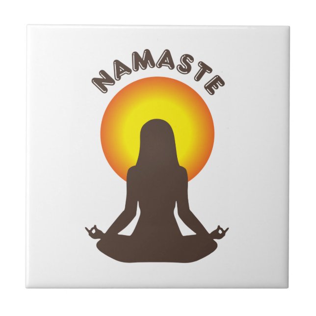 Namaste Fliese (Vorderseite)