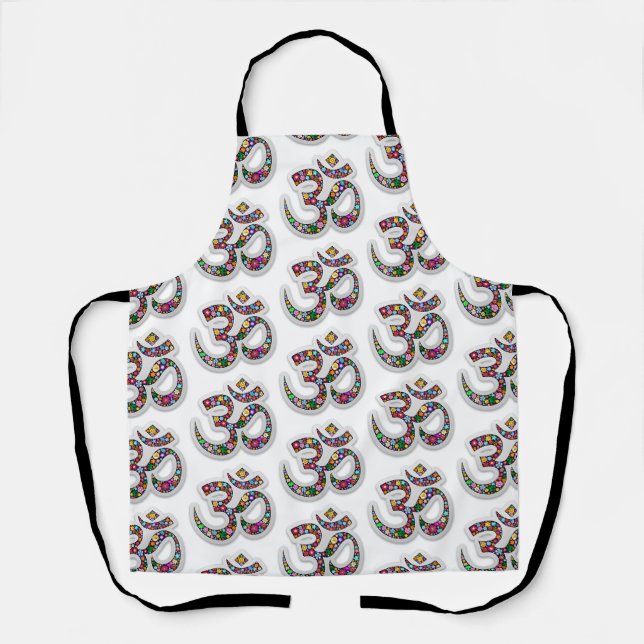 Namaste Floral Yoga-Symbol Schürze (Vorderseite)