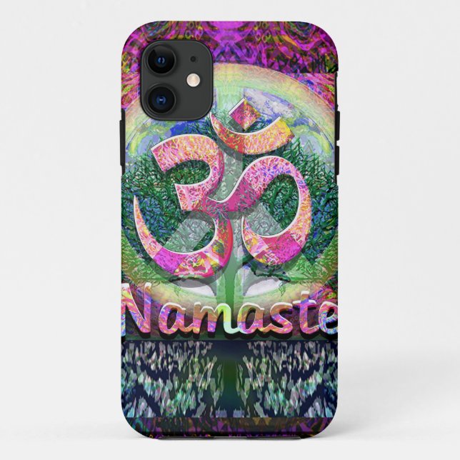 Namaste Friedenssymbol Case-Mate iPhone Hülle (Rückseite)