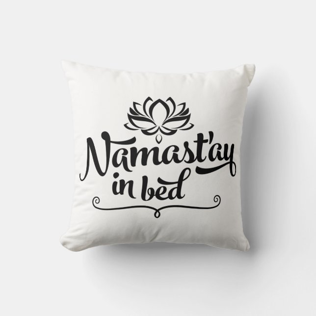Namaste Funny Coussin de devis (Recto)