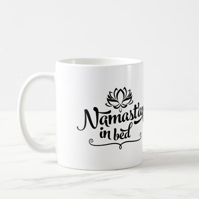 Namaste Funny Quote Tasse (Links)