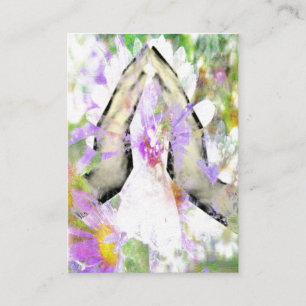 Namaste Gebets-betende HandVisitenkarten Visitenkarte