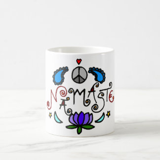 Namaste Gekritzel Kaffeetasse