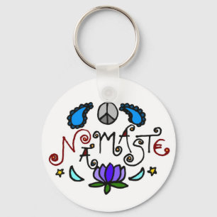 Namaste Gekritzel Schlüsselanhänger
