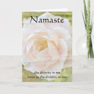 Namaste Göttlichkeits-Blumenkarte Karte