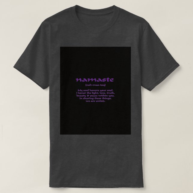 NAMASTE Graphic T-Shirt (Design vorne)