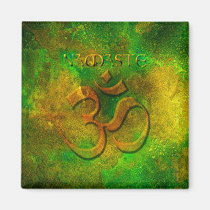 Namaste Green Gold Magnet