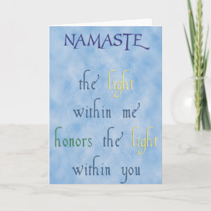 Namaste Grußkarte Karte