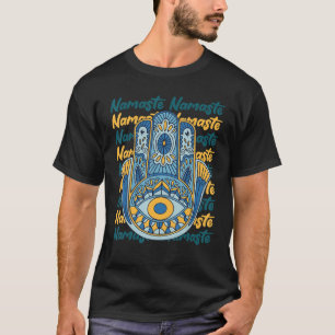 Namaste Hamsa Hand Religion Yoga Hinduismus Hamsa T-Shirt