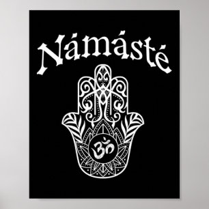 Namaste Hand Hamsa Yoga Hinduismus Veden Ohm _1  Poster