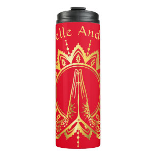 Namaste Hands Flasche für Reisegewässer