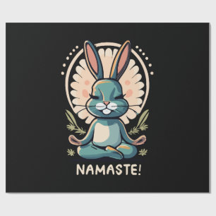 Namaste Hase Yoga Kaninchen Meditation Geschenkpapier