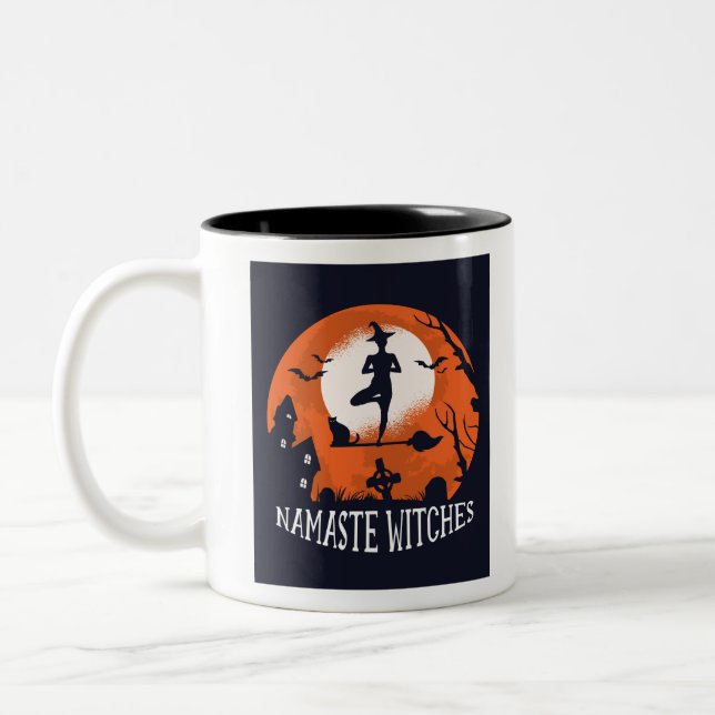Namaste Hexen Zweifarbige Tasse (Links)